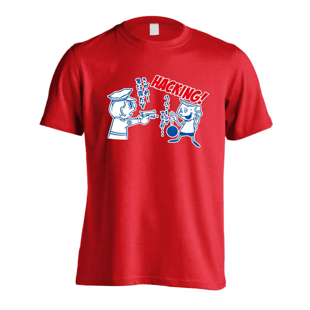 ハンドボール コミック風 ハッキング？ 吸水速乾ドライTシャツ