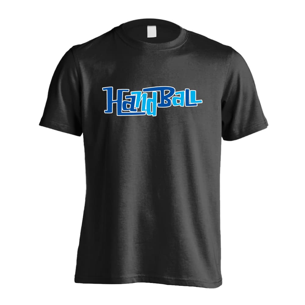 ハンドボール カートゥーンタイトル風ファンキー Handball 吸水速乾ドライTシャツ