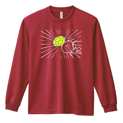 ハンドボール はんどぼーるっくま シュート編 吸水速乾ドライロングTシャツ