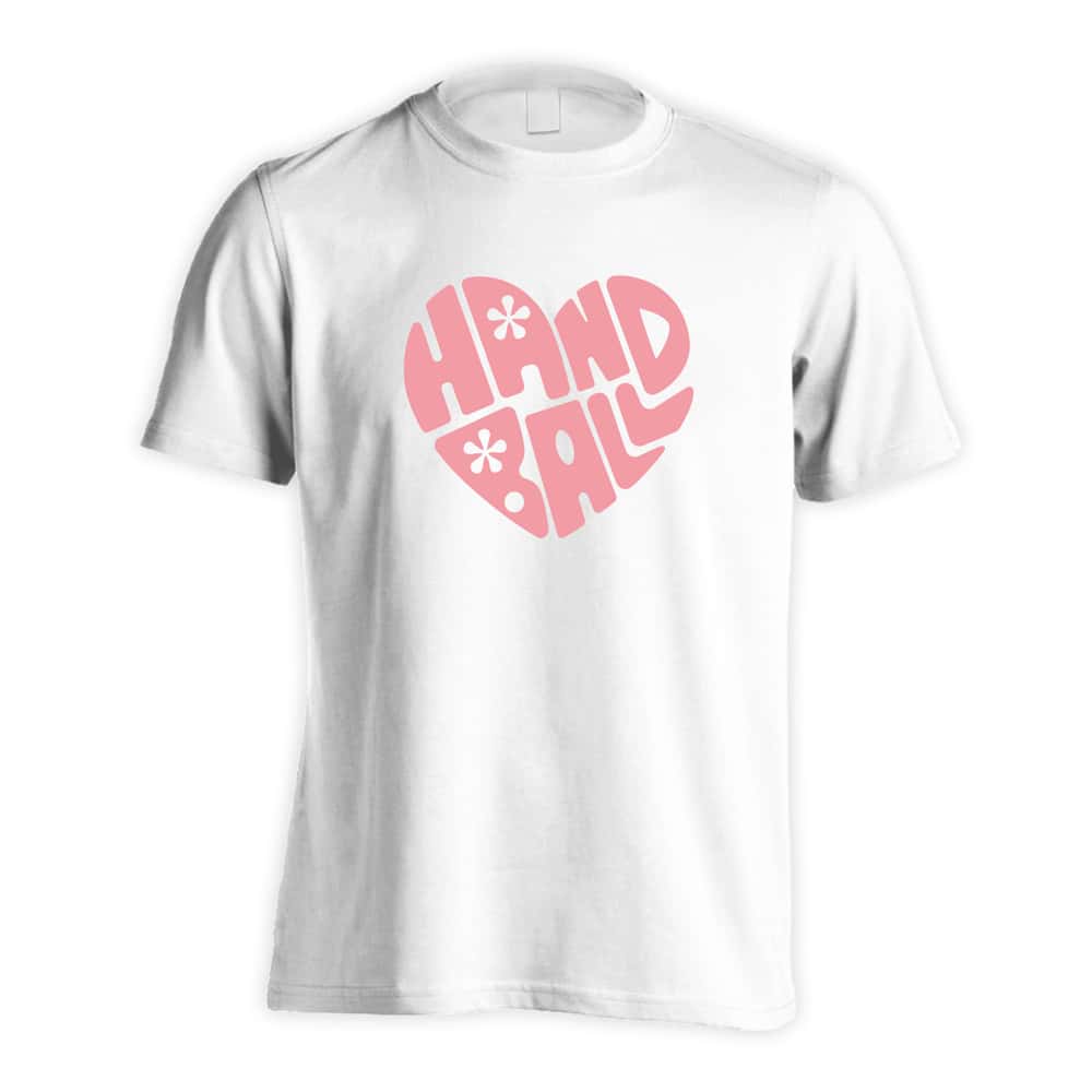 ハンドボール ハートのカタチの HANDBALL 吸水速乾ドライTシャツ