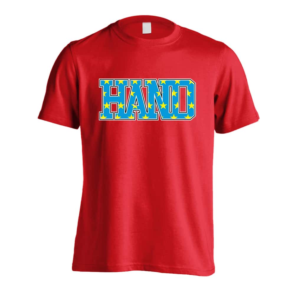 ハンドボール アメリカンテイストな HAND 吸水速乾ドライTシャツ