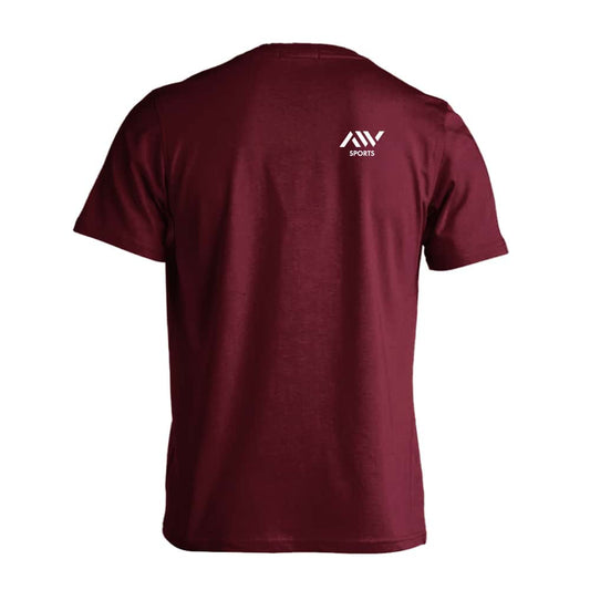 AW (エーダブ) ワンポイントロゴ 背面 単色 吸水速乾ドライTシャツ