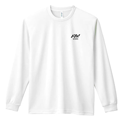 バスケットボール パスは優しく シュートは厳しく 吸水速乾ドライロングTシャツ 前面デザイン