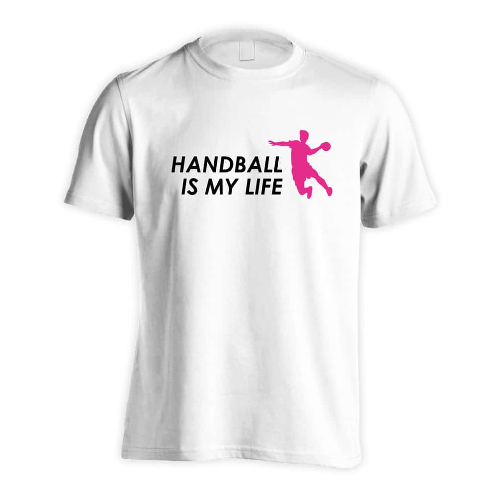 ハンドボール HANDBALL IS MY LIFE シルエット 吸水速乾ドライTシャツ