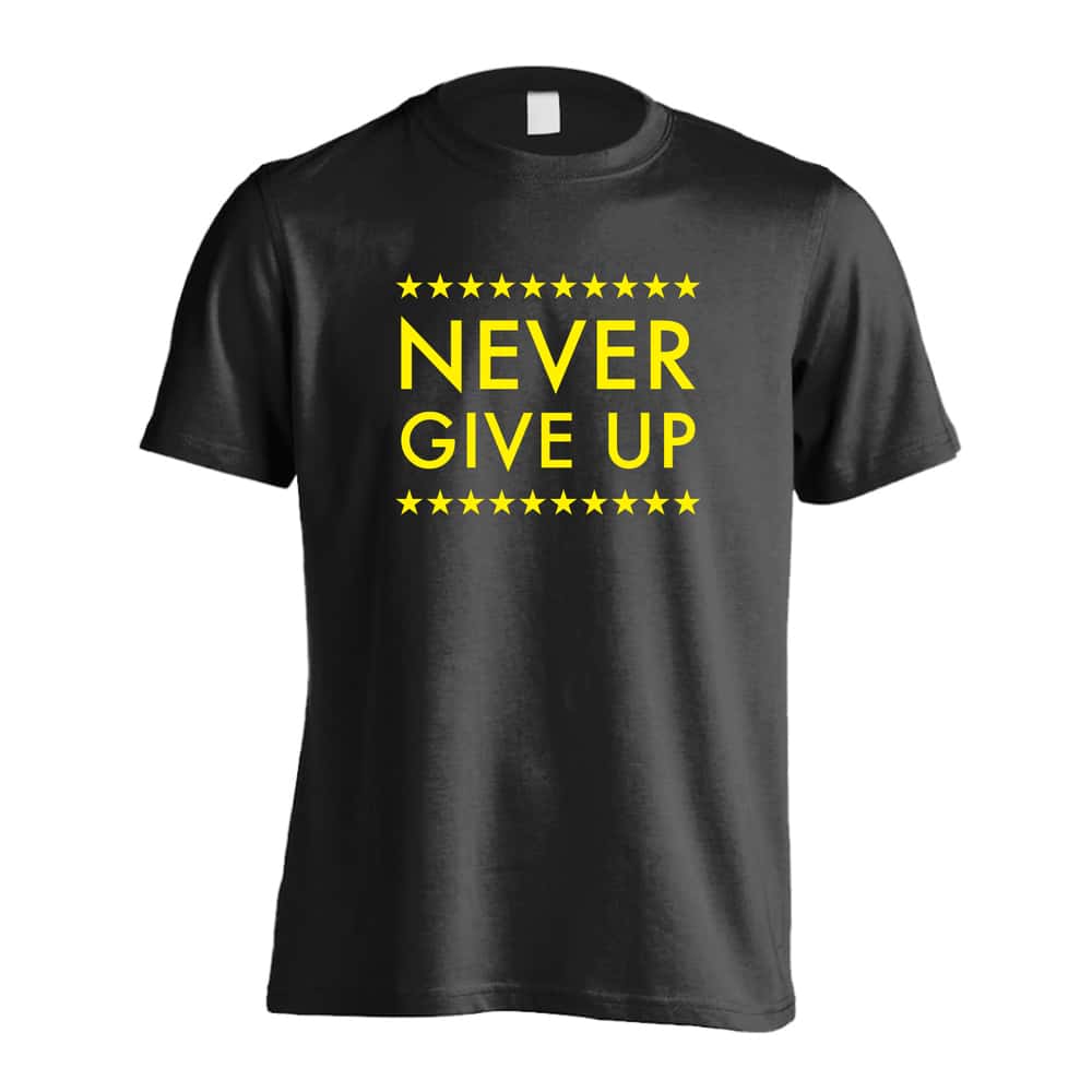 ハンドボール NEVER GIVE UP スターデザイン 吸水速乾ドライTシャツ