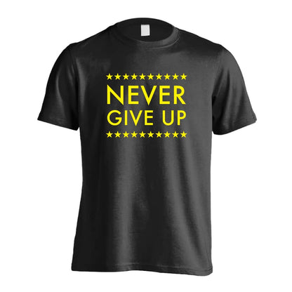 ハンドボール NEVER GIVE UP スターデザイン 吸水速乾ドライTシャツ