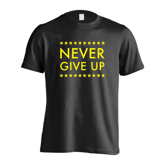 ハンドボール NEVER GIVE UP スターデザイン 吸水速乾ドライTシャツ