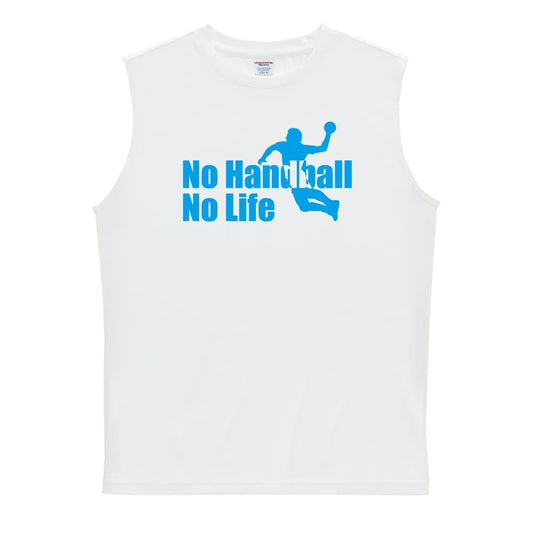 ハンドボール No Handball, No Life シルエット リサイクルポリエステル ノースリーブシャツ