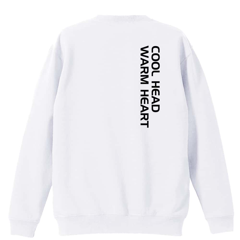 COOL HEAD, WARM HEART 裏パイルスウェットトレーナー