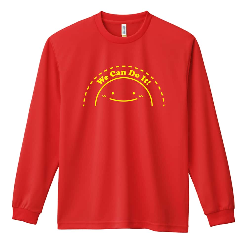 ハンドボール コートちゃん We Can Do It! 吸水速乾ドライロングTシャツ
