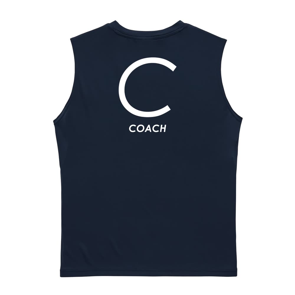 ハンドボール C COACH シンプルポジションデザイン リサイクルポリエステル ノースリーブシャツ