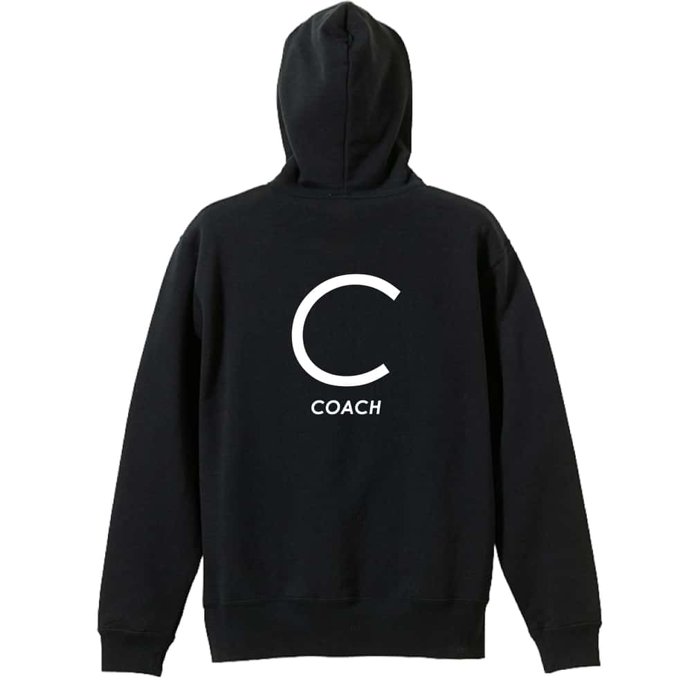 ハンドボール C COACH シンプルポジションデザイン 裏パイルプルオーバーパーカー