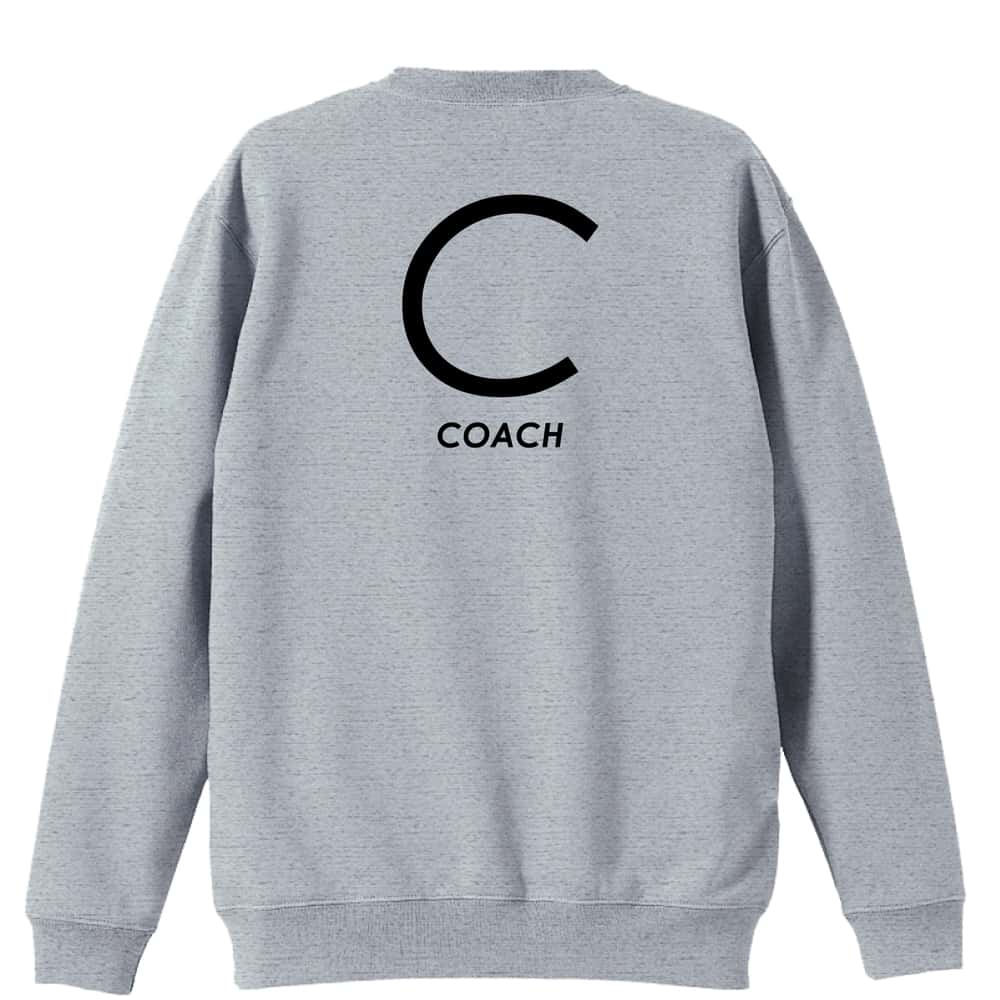 ハンドボール C COACH シンプルポジションデザイン 裏パイルスウェットトレーナー