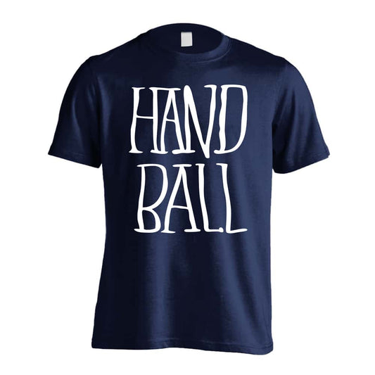 ハンドボール 手描きの縦長 HANDBALL 吸水速乾ドライTシャツ