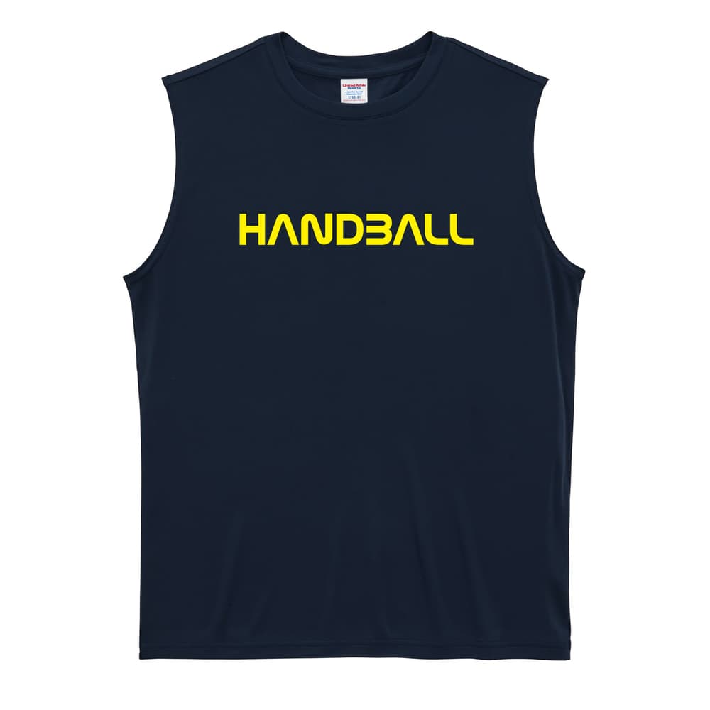 ハンドボール 宇宙テイストの HANDBALL リサイクルポリエステル ノースリーブシャツ