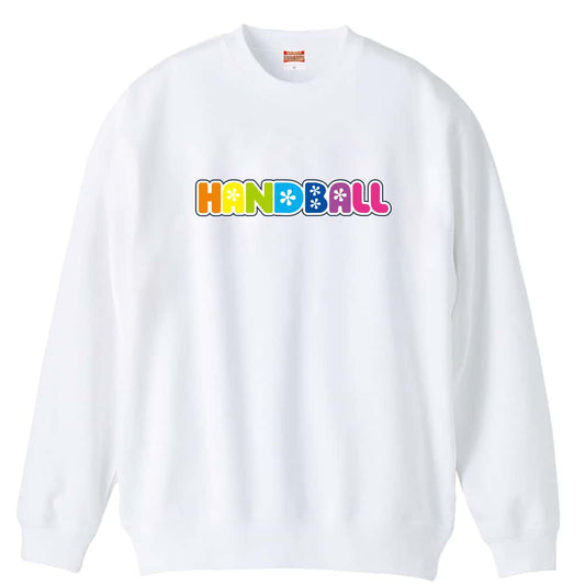 ハンドボール ポップなレインボーハンドボール 裏パイルスウェットトレーナー
