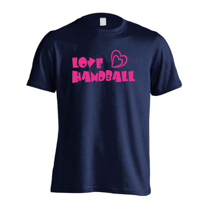 ハンドボール LOVE HANDBALL カートゥーンロゴ 吸水速乾ドライTシャツ