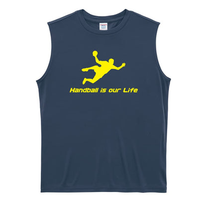 ハンドボール Handball is our Life シュート リサイクルポリエステル ノースリーブシャツ