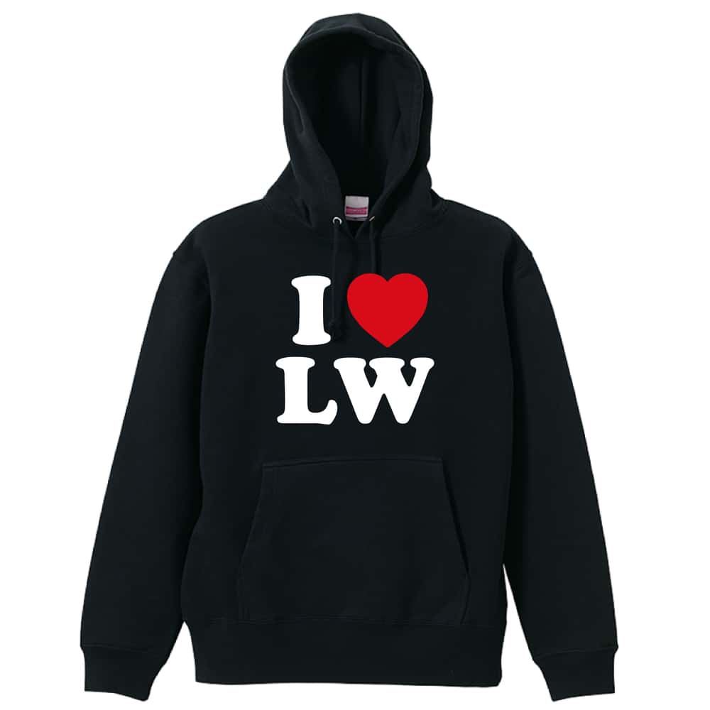 ハンドボール I LOVE LW 裏パイルプルオーバーパーカー