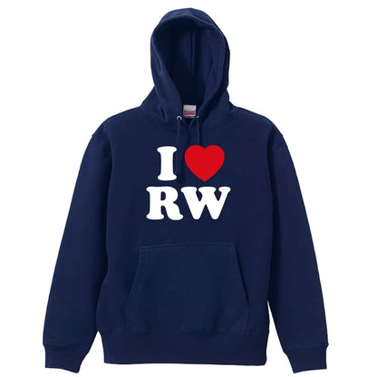 ハンドボール I LOVE RW 裏パイルプルオーバーパーカー