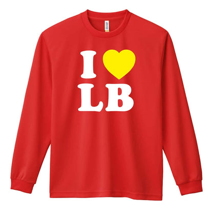 ハンドボール I LOVE LB 吸水速乾ドライロングTシャツ