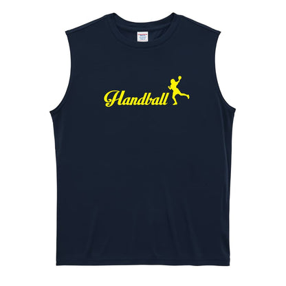 ハンドボール Handball 女の子シルエットデザイン リサイクルポリエステル ノースリーブシャツ