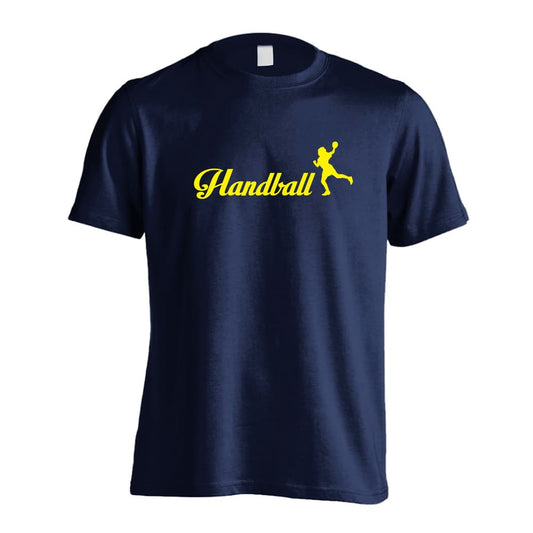 ハンドボール Handball 女の子シルエットデザイン 吸水速乾ドライTシャツ