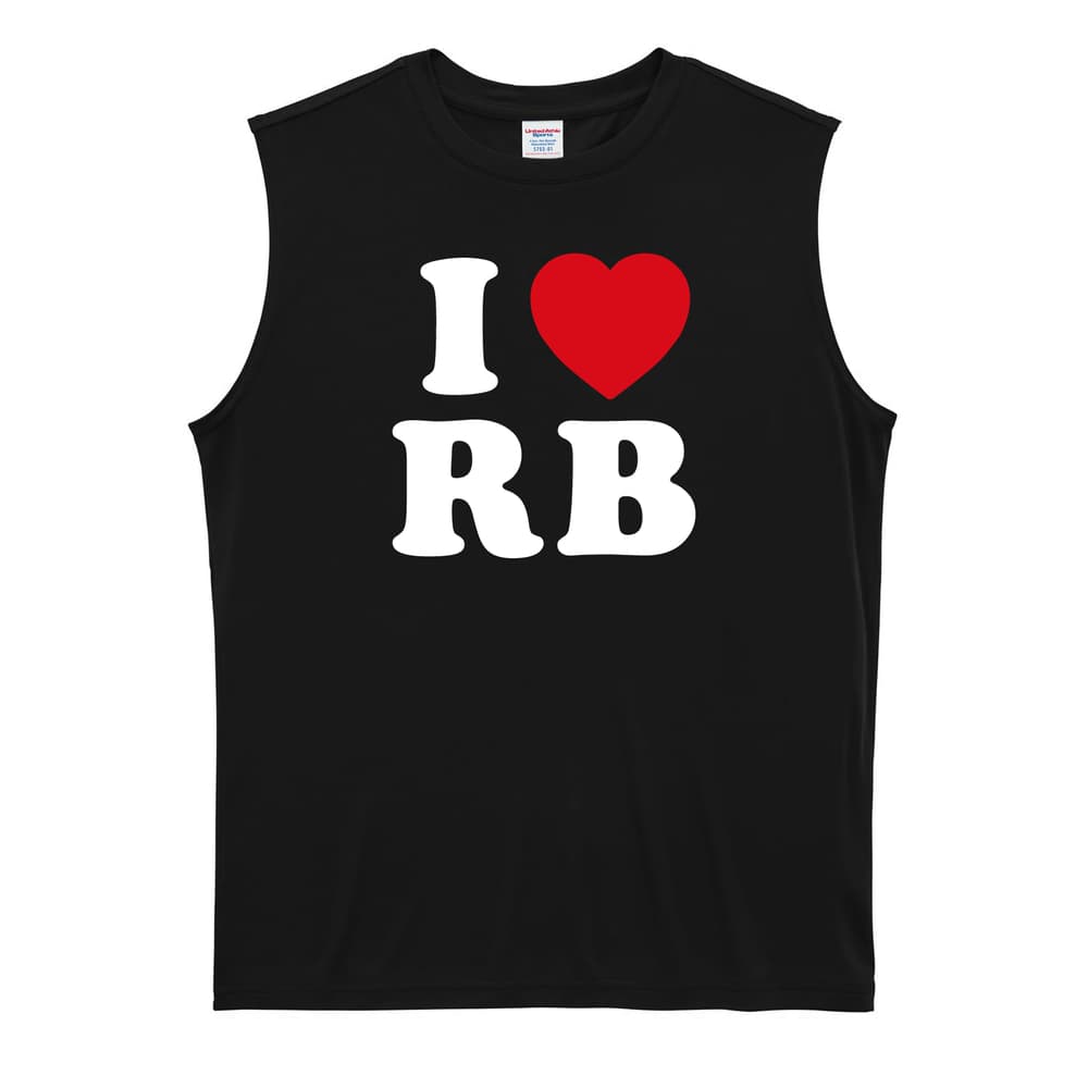 ハンドボール I LOVE RB リサイクルポリエステル ノースリーブシャツ
