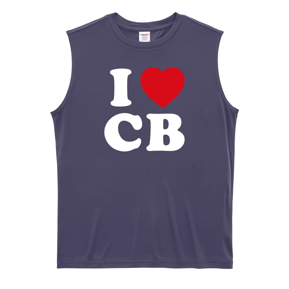 サッカー I LOVE CB リサイクルポリエステル ノースリーブシャツ