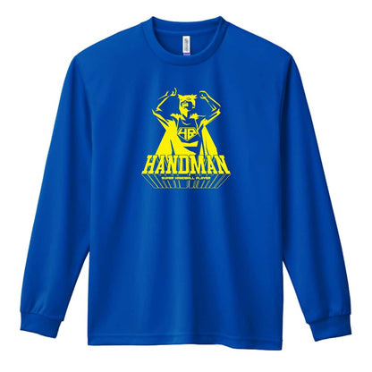 ハンドボール アメコミ風 HANDMAN 吸水速乾ドライロングTシャツ