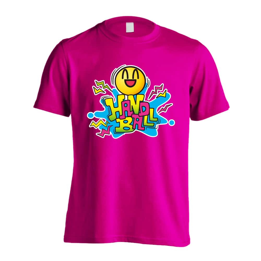 ハンドボール ファンキースマイリーフェイス HANDBALL 吸水速乾ドライTシャツ