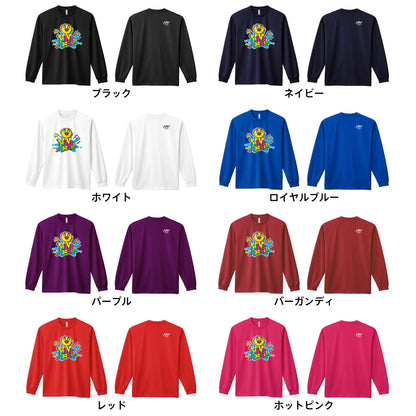 ハンドボール ファンキースマイリーフェイス HANDBALL 吸水速乾ドライロングTシャツ カラーバリエーション一覧