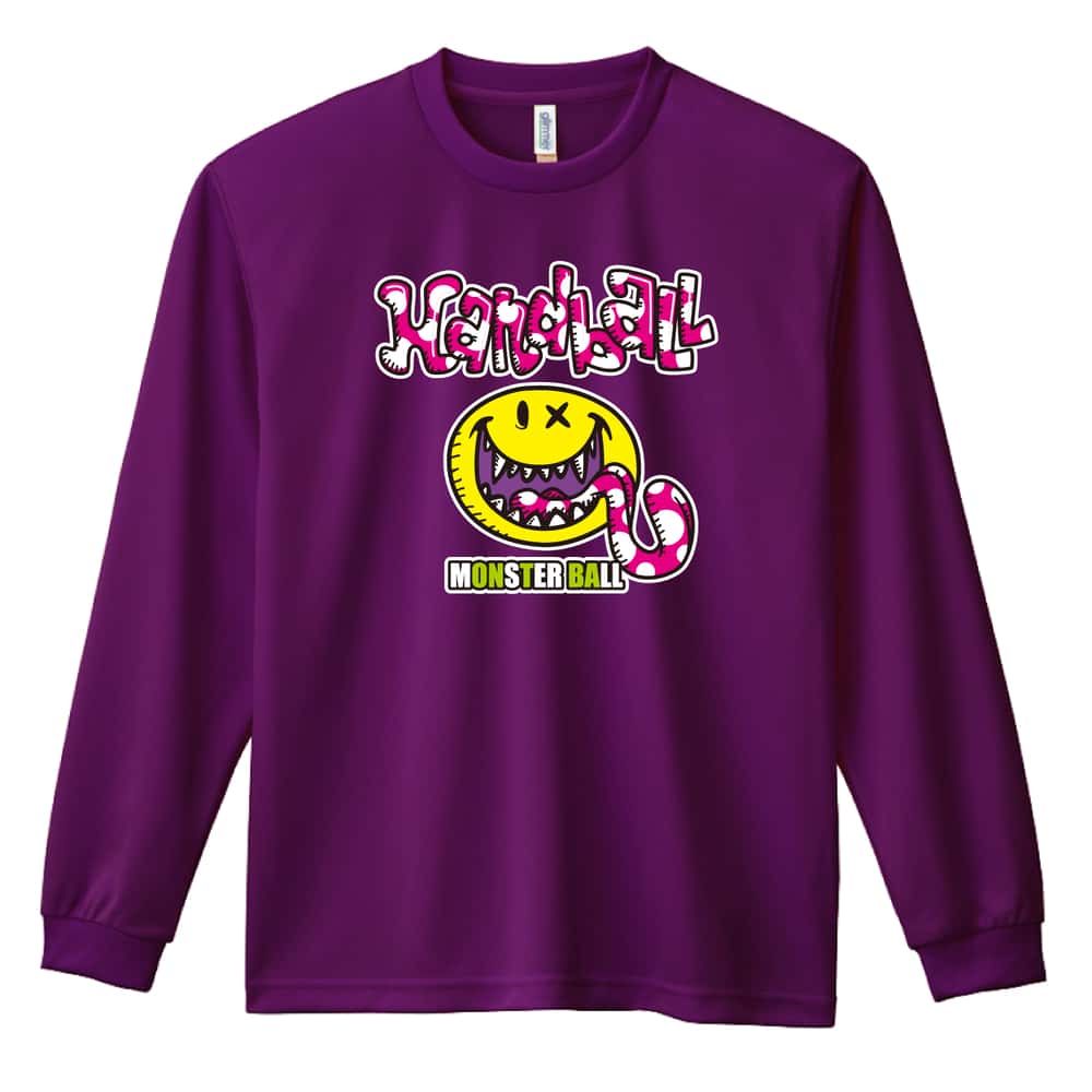 ハンドボール ハンドボールモンスター モンスターボール編 吸水速乾ドライロングTシャツ