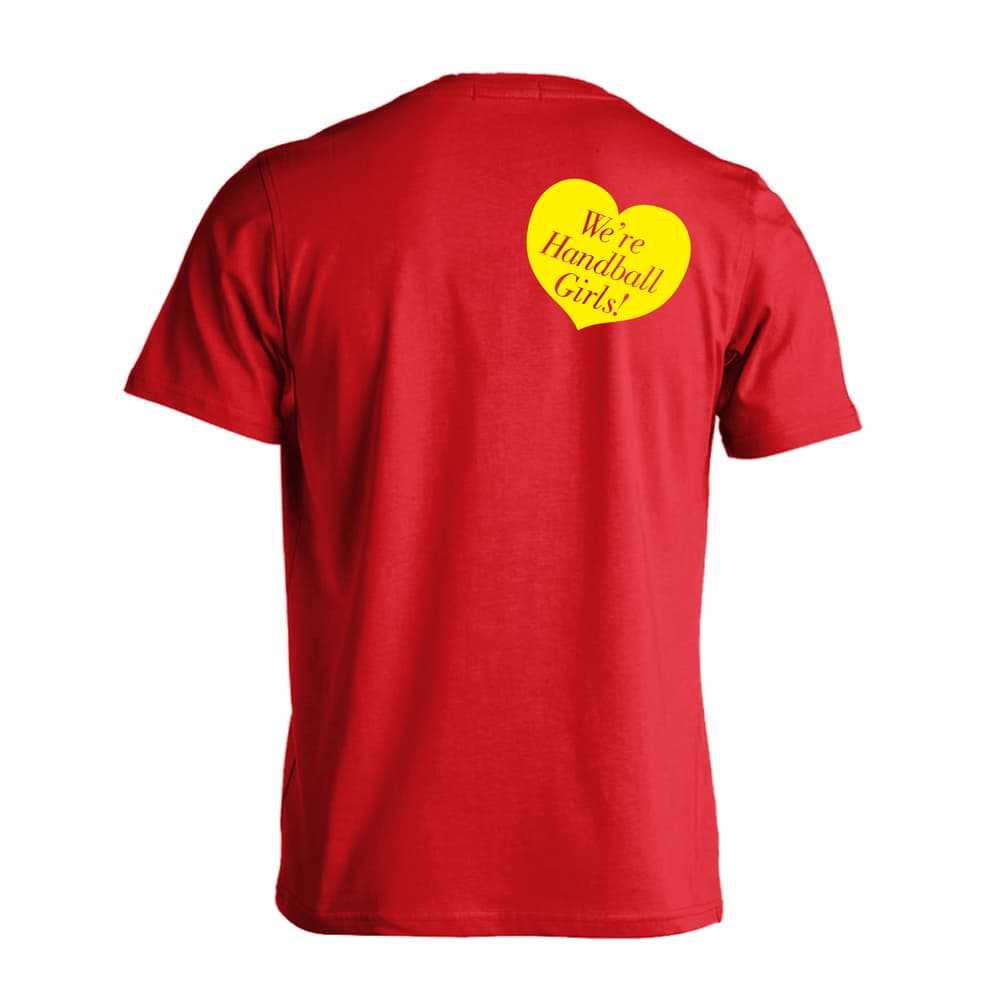 ハンドボール We're Handball Girls! ハート 吸水速乾ドライTシャツ