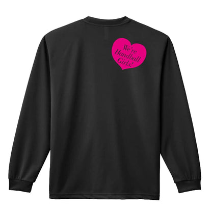 ハンドボール We're Handball Girls! ハート 吸水速乾ドライロングTシャツ