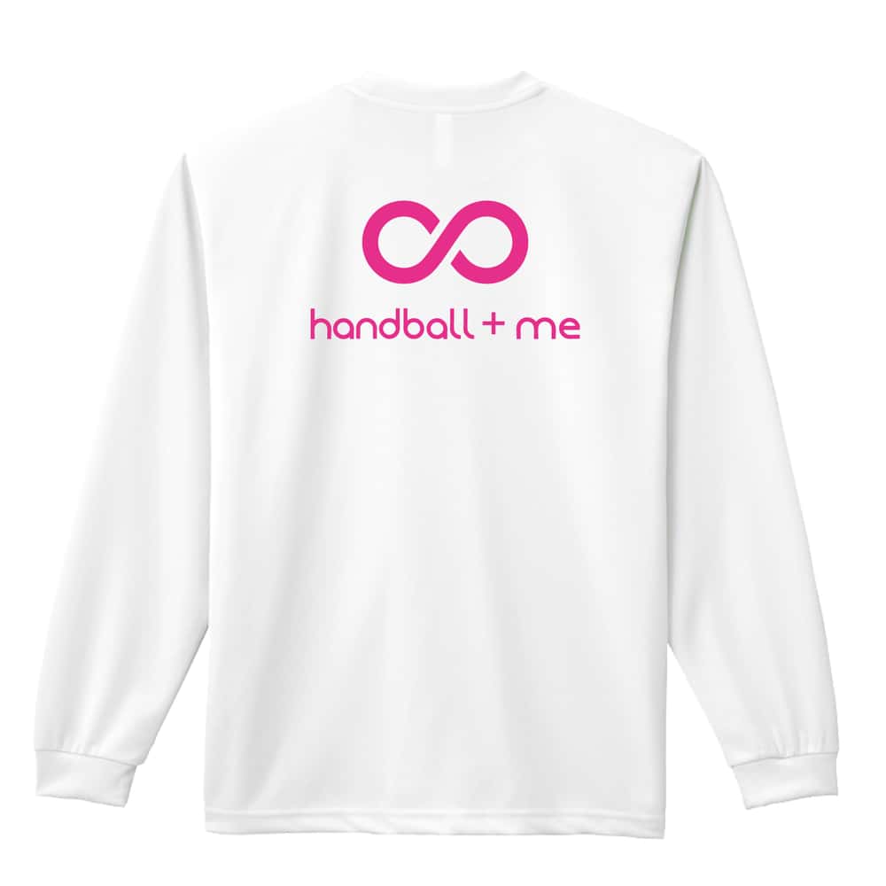 ハンドボール ハンドボール + 私 = 無限大 吸水速乾ドライロングTシャツ