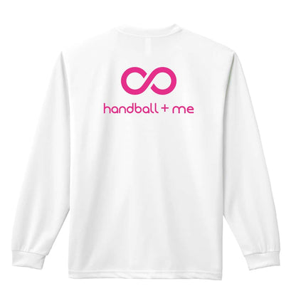 ハンドボール ハンドボール + 私 = 無限大 吸水速乾ドライロングTシャツ