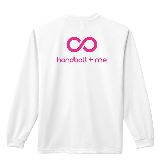 ハンドボール ハンドボール + 私 = 無限大 吸水速乾ドライロングTシャツ