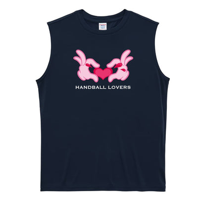 ハンドボール カートゥーンハートの HANDBALL LOVERS リサイクルポリエステル ノースリーブシャツ