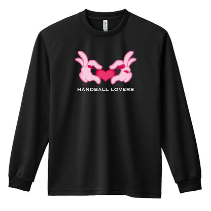 ハンドボール カートゥーンハートの HANDBALL LOVERS 吸水速乾ドライロングTシャツ