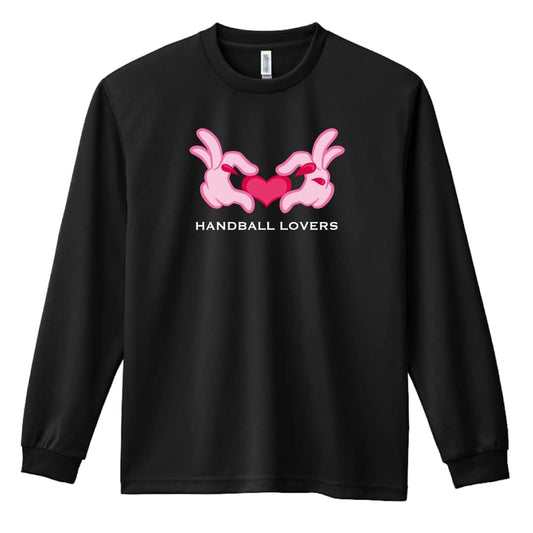 ハンドボール カートゥーンハートの HANDBALL LOVERS 吸水速乾ドライロングTシャツ