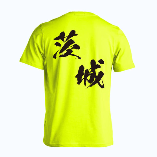 都道府県デザイン 茨城 闘龍書体 斜め書き 吸水速乾ドライTシャツ