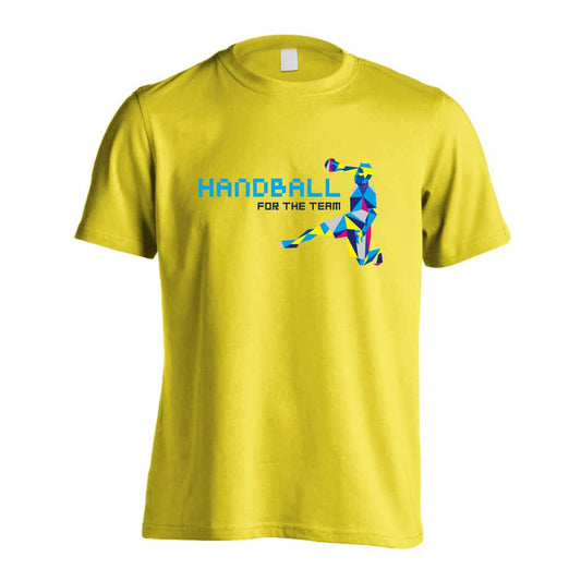 ハンドボール ポリゴンスタイルなシルエットの HANDBALL 吸水速乾ドライTシャツ
