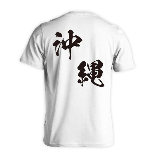 都道府県デザイン 沖縄 闘龍書体 斜め書き 吸水速乾ドライTシャツ