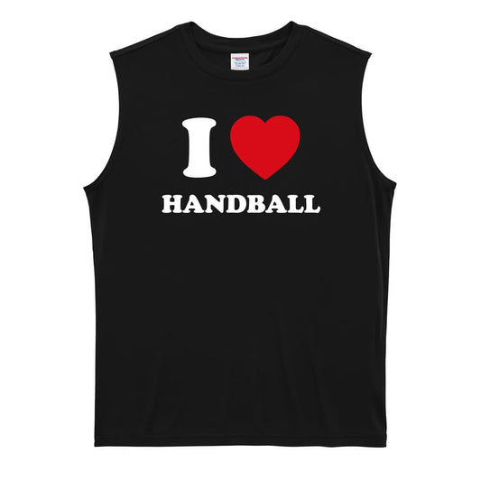 ハンドボール I LOVE HANDBALL リサイクルポリエステル ノースリーブシャツ