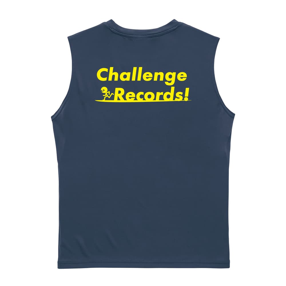 陸上競技 Challenge Records! リサイクルポリエステル ノースリーブシャツ