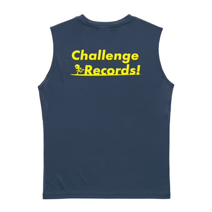 陸上競技 Challenge Records! リサイクルポリエステル ノースリーブシャツ