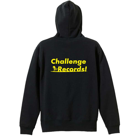 陸上競技 Challenge Records! 裏パイルジップパーカー