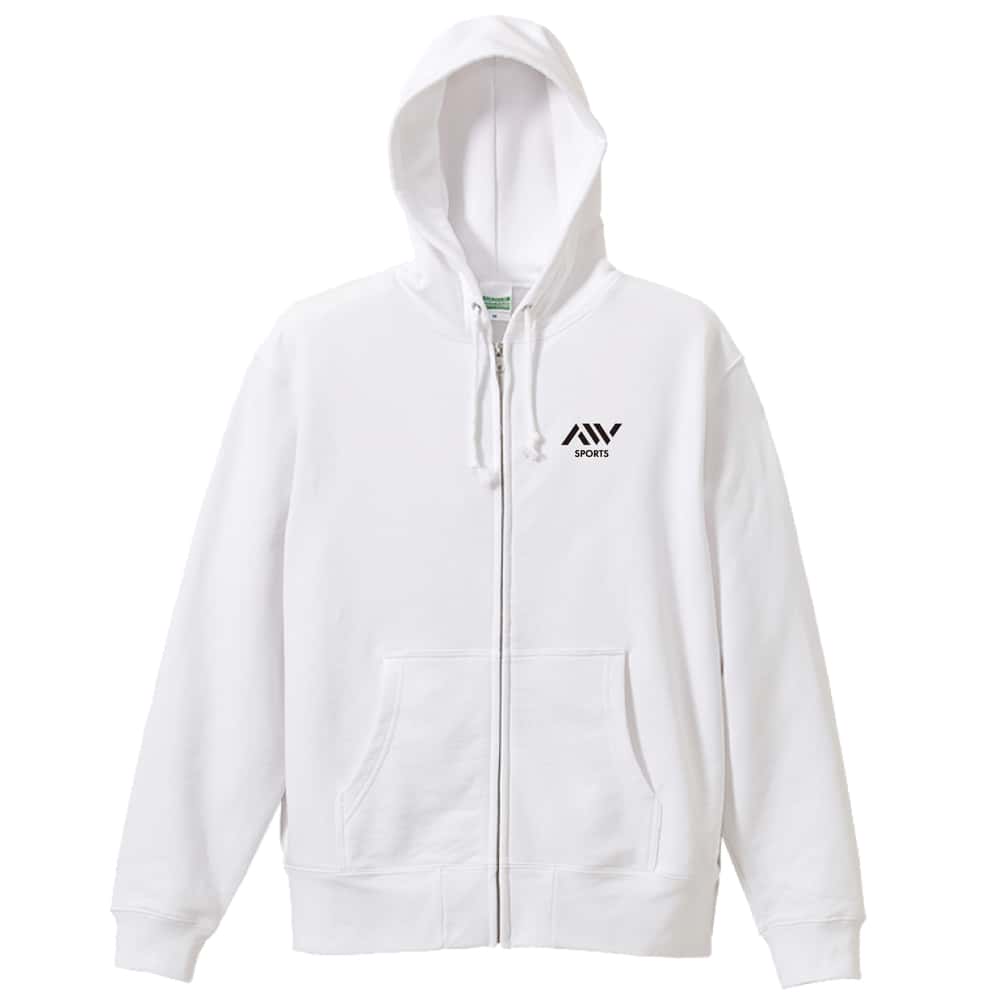 陸上競技 飛んでけぇー！ やり投編 裏パイルジップパーカー 前面デザイン