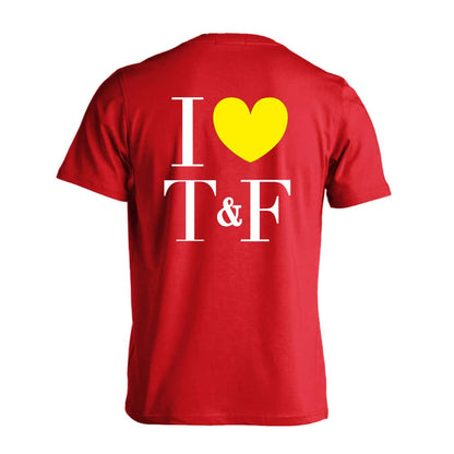 陸上競技 I LOVE Track & Field 吸水速乾ドライTシャツ